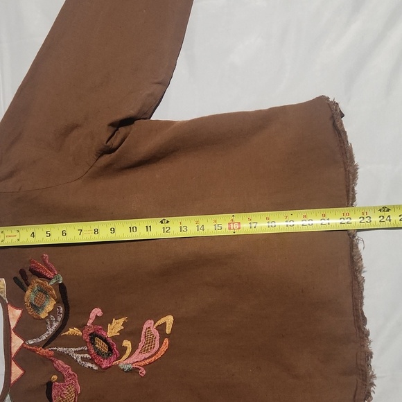 INDIGO MOON Brown Embroidered Women's Jacket. Size 2X. - Picture 8 of 11